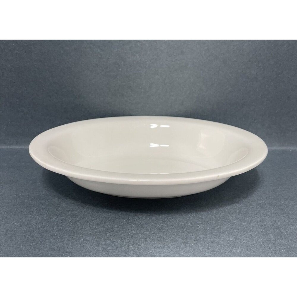 Vintage Buffalo China Oval Serving Bowl Off White USA 10.5x8in